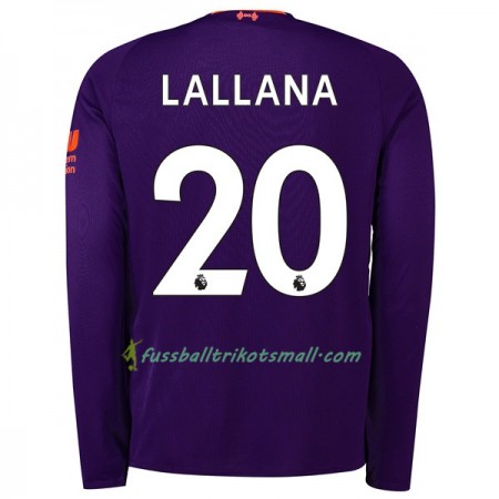 Günstige Fußballtrikots Liverpool Lallana 20 2018-2019 Langarm Auswärts-trikot kaufen